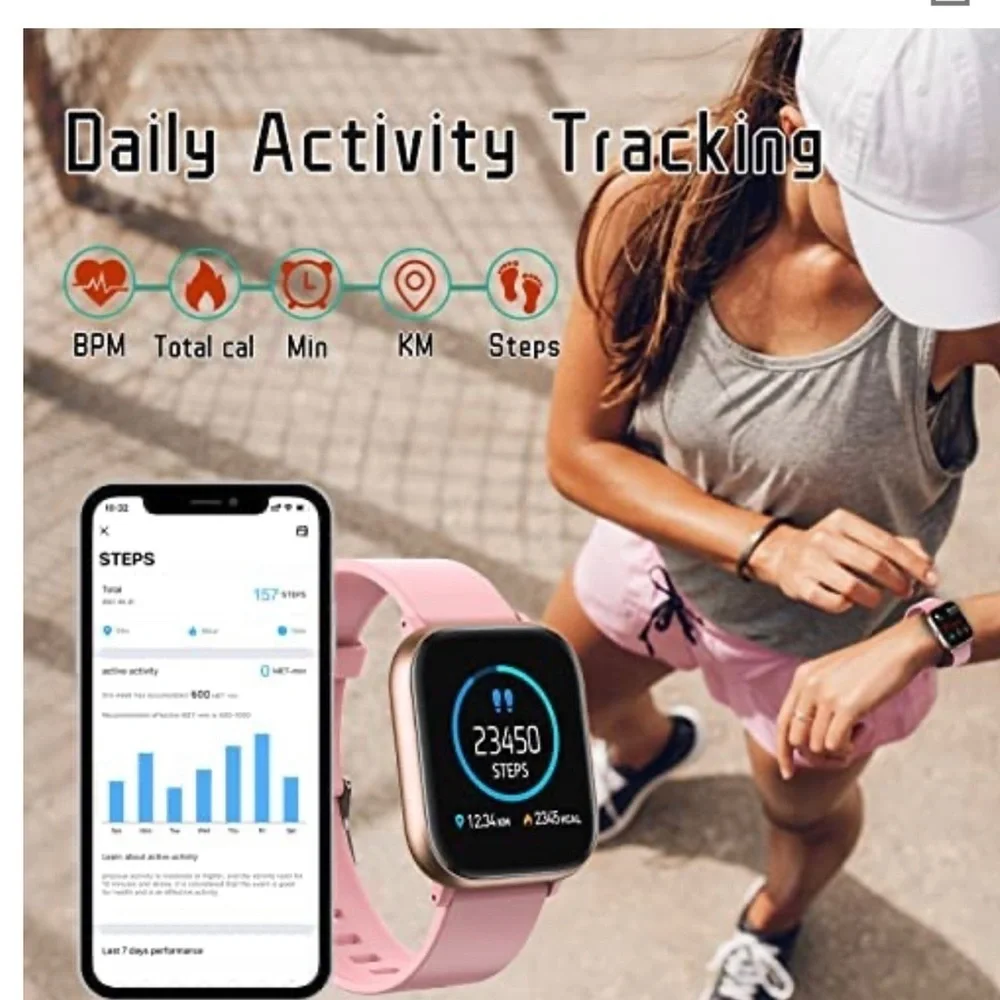 Smart Watch, PUBU Smart Watches for Men Women Advanced Waterproof